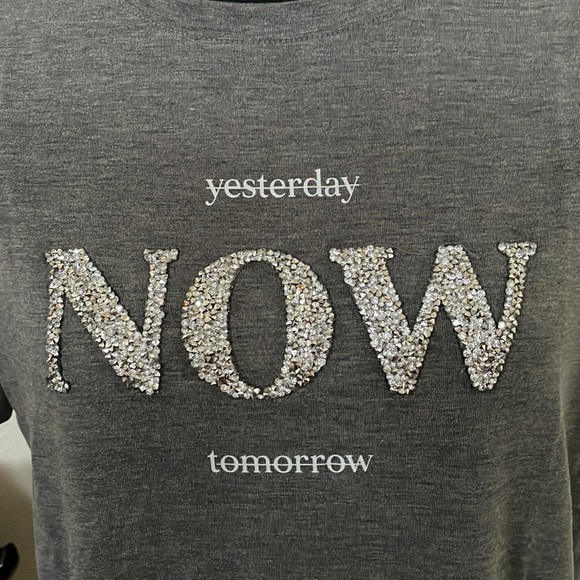 🦋”NOW” Embellished Graphic Tee - Picture 3 of 7